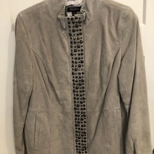 NWT Bradley Bayou Grey Suede Jacket
